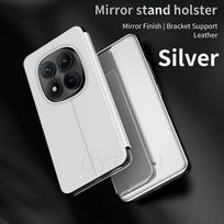 Leather Flip Case For Samsung Galaxy Note 9 N960 N960F SM-N960F 6.4'' Magnetic Smart Mirror Case For Galaxy Note 9 Note9 Cover Note 9 gray