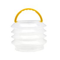 Collapsible Brush Washer Washing Bucket Brush Holder Round Paint Brush Washing Bucket for Watercolor Oil Painting S yellow