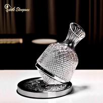 Luxury Crystal Red Wine Glass & Decanter Set gray