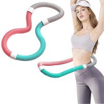 Knygų graužikas Naujas hula lankas su svarmenimis svoriui pilvui nešiojamas hula riebalų raumenų formavimas ir krūtinė unisex rožinis [2025 atvykimas] 0,9 kg svorio metimas, fitnesas, beige