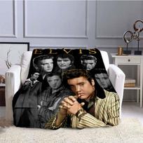 Įvairių stilių E-Elvis rašto 3D spausdintos roko dainininko sofos pledai, tinkami suaugusiųjų ir vaikų miegamiesiems bei svetainėms 75x90cm