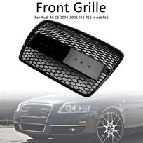 Black Front Honeycomb Bumper Grill Grille Fit   A6 C6 2004-2008 Pre-Facelift