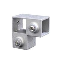 Daugiafunkcinis 20x20mm kvadratinio vamzdžio adapterio jungties priedas Aliuminio lydinio 3 krypčių alkūnės vamzdžio jungtis Lengva montuoti