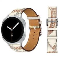 Išskirtinė odinė apyrankė Samsung Galaxy Watch 8 dirželis 40mm 44mm metalinė sagtelė Apyrankė correa Galaxy Watch 8 classic 46mm dirželiai Galaxy 8 classic brown
