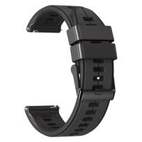 KOSPET TANK T4 T3 Ultra 2 dirželis KOSPET TANK T3 Ultra, TANK M3 Ultra, TANK T2, TANK M2 M4 apyrankei 22mm vyriškas silikoninis dirželis 22mm Width black