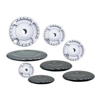 Universal Burners Crown Flame Cap Oven Stove Gas Burners Crown Flame Cap Gas Stove Accessories Easy to Install white