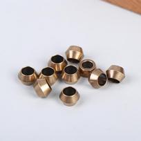 10Pcs Brass Paracord Diy Accessories Stylish Outdoor Pendant Beads Brass Isolate Beads Accessories as the picture gray
