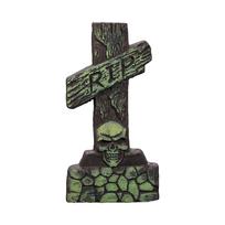 Halloween Foam Cemetery Headstone, Halloween Tombstone Outdoor Decoration For Grave Decoration With 12 Metal Stakes For Cemetery Yard Party Decoration One Size black