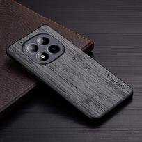 Case for Xiaomi Redmi Note 15 13 Pro Plus 4G 5G  Funda Bamboo Wood Pattern Leather Phone Cover for Redmi Note 15 Pro Plus Case Redmi Note 13 5G tamsiai pilka spalva
