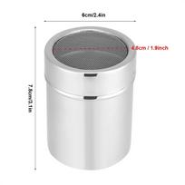 Fine Mesh Chocolate Shaker Mesh Dispenser Powder Dispenser Durable Cocoa Powder Shaker  Cocoa gray