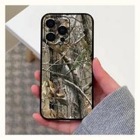 Camouflage Hunting Phone Case For Apple iPhone 15,14,13,12,11,Pro,X,XS,Max,XR,Plus,Mini Soft Black Cover iPhoneXS black