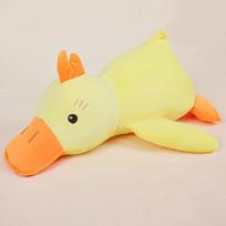 45/65/100CM Žąsiuko pliušinis minkštas geltonas baltas ančiukas miego pagalvė sofos pagalvėlė vaikams merginai gimtadienio dovana 45cm geltona