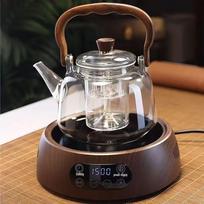 Shangqi Glass Teapot & Electric Stove Tea Set white