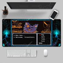 Deltarune pelės kilimėlis Klaviatūros guminis pelės kilimėlis didelis 1200X600 mm Papuoškite stalą Stalo kilimėlis PC žaidėjo biuro kilimas namų stalo kilimėlis 30cmx60cm(11.8x23.6inch)