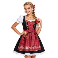 Munich Oktoberfest costume, Bavarian dress beer girl stage costume XL beige
