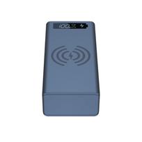 Removable solder free 16 section 18650 power bank kit DIY mobile power supply shell wireless charging kit  with light C16 QI black juoda