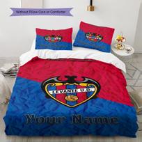 Individualizuotas Levante UD rašto patalynės komplektas Antklodės užvalkalas Pagalvės užvalkalas Namų dekoras Dovana (1 * antklodės užvalkalas + 2 * pagalvės užvalkalai, be šerdies) 140x200cm