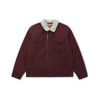 Levis Skalbtas Vintažinis Apykaklės Viengubas Švarkas Vyriškas Švarkas Bordo 16365-0188 M black