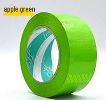 Didelė dekoratyvi spalvota lipni permatoma pakavimo juosta sandarinimui ir pakavimui 4.5cm Apple Green