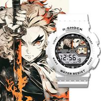 Anime Demon Slayer Apyrankinis laikrodis Agatsuma Zenitsu Nezuko Tanjirou Kvarcinis laikrodis Dovana gray