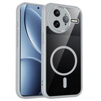 For  Magnetic Wireless Charging Case For Xiaomi Poco F7 Pro Ultra PocoF7Pro PocoF7Ultra Shockproof Clear Back Cover Poco F7 Pro gray