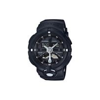 Casio Youth Series Waterproof Fashion Sports Quartz Watch Resin Strap Men Watches Black GA-500-1A Black Strap