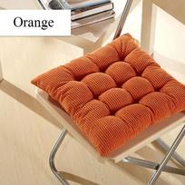 Thicker Soft Corduroy Cushion In Vibrant Colors For Home Patio And Sofa Comfort oranžinė