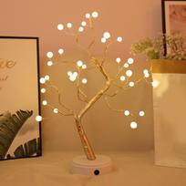 Kalėdų Led Tree Light Home Party Vestuvių Festivalis Stalviršio dekoras Elegantiškas žavus dekoratyvinis brown