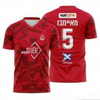 2026 M. Vasaros Nauji Vyriški Vaikų Hapoel Tel Aviv Futbolo Klubas Sportiniai Greitai Džiūstantys Trumpomis Rankovėmis Marškinėliai Moteriški Vaikų T-shirt'ai Gerbėjų Viršus L red