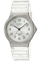 CASIO Classic Unisex Analog Watch, MQ-24S-7BJF, Clear White, Unisex white