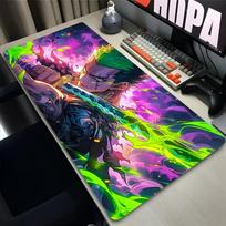 Big Mouse Pad One Piece Zoro Cool Japanese Anime Desk Mat Computer Gaming Accessories Antifray Gamer Hd Print Extended Mousepad 800x300x2mm
