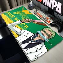 Big Mouse Pad One Piece Zoro Cool Japanese Anime Desk Mat Computer Gaming Accessories Antifray Gamer Hd Print Extended Mousepad 800x300x2mm