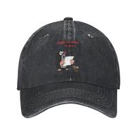 The Little Mole Krtek Cartoon Baseball Cap Distressed Cotton Happy Birthday Snapback Cap Unisex Women Outdoor Adjustable Caps Hat Adjustable gray