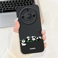 For Honor X9b Case Magic6 Lite ALI-NX3 Cute Panda Cartoon Cover Shockproof Phone Case For Honor Magic 6 Lite HonorX9b Soft Shell Honor X9b gray