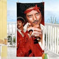 Singer B-Bruno Mars The Romantic Towel Soft Pool Gift For Travel Gym Shower Camping Quick Dry Sports Large Beach Towels 70cm×140cm brown