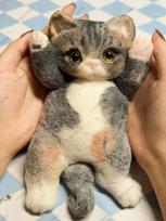 Big Cat Taba Squishy Food-Grade Silicone Soft Kitty Cat Fidget Toy Asmr Squeeze Toy Stress Relief Novelty Toy For Children Gift