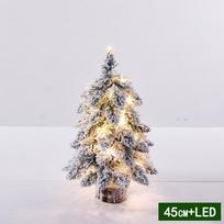 Kalėdų flokavimo mini PVC smailios Kalėdų eglutės puošmenos Stalo papuošalai LED darbalaukio Kalėdų eglutė Kalėdų vakarėliui papuošti 45CM-With LED rožinė