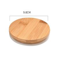Carpentry Wooden Sealing Ring Silicone Ring Cup Lid Tea Set Accessories Bamboo Cover Storage Tank 11cm-F