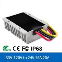 100V 90V 60V 72V 84V 48V 36V į 24V 20A 15A žeminantis DC maitinimo keitiklis įtampos tiekimo modulis žeminantis reguliatorius transporto priemonėms automobiliams 24V 15A