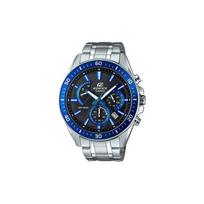 Casio Edifice Ocean Heart 100M Water Resistant Quartz Movement Stainless Steel Strap Men watches Blue EFR-552D-1A2VUPRD Random Watch Box,Blue Dial black