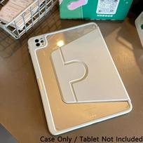 For iPad mini Air Pro 8.3 9.7 10.2 10.5 10.9 11 12.9 13 M2 6th 7th 8th 9th 10th 11th Generation 360 Rotation Tablet Case iPad mini 6 7 beige