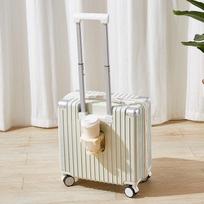 Lightweight ABS&PC Carry-on Suitcase white