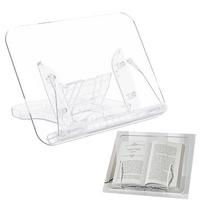 Angle Adjustable Book Stand Acrylic Lightweight Book Holder  for Magazines Laptop Recipe Textbook skaidri