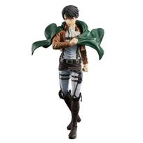 Banpresto Attack on Titan Levi Grandista Figure, 10.6 inch gray