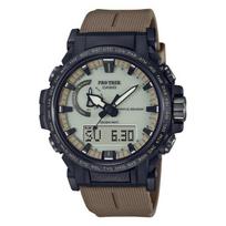 Casio Pro Trek PRW-61LD-5JF Men's Watch, Solar Radio, Biomass Plastic, Dark Coyote