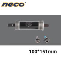Neco Ebike Fat MTB Bike Bottom Bracket Bicycle Square Hole 100 Tapered Threaded Sealed Bearing Bottom Hollow Axle151/159.5/164mm 100x151mm