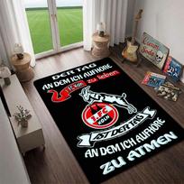 Madingas Vokietija 1.FC Köln futbolo superžvaigždės didelis kilimas, grindų kilimėlis kompiuterio kėdei, Svetainės kilimas, Miegamojo kilimas, Dekoras 40x60cm( 15x23in ) gray