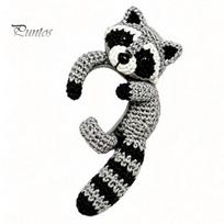 Lightweight Non-metal Jewelry Crocheted Animal Ear Cuff, Cute Cat Dog Fox Raccoon Handcrafted Wool Accessories Climber Crawler Earrings, Non D gray