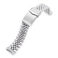 20mm Metal Watch Band Jubilee Bracelet for Seiko New 5 Sports 40mm SBSA041 and others white