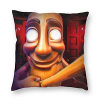 Tung Tung Tung Sahur Italijos Smegenų Puvinio Memas Pagalvės užvalkalas Dvipusis spaudinys Kvadratinė pagalvė Miegamojo kambario dekoracija Pagalvės užvalkalas Dovana 18x18Inch black